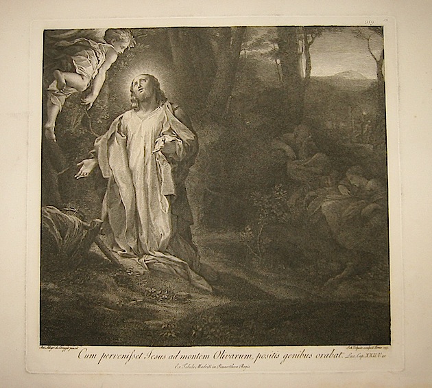 Volpato Giovanni Cum pervenisset Jesus ad montem Olivarum, positis genibus orabat... 1773 Roma
